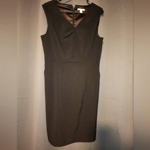 Jones New York Sleeveless V-Neck Black Dress - Size 10